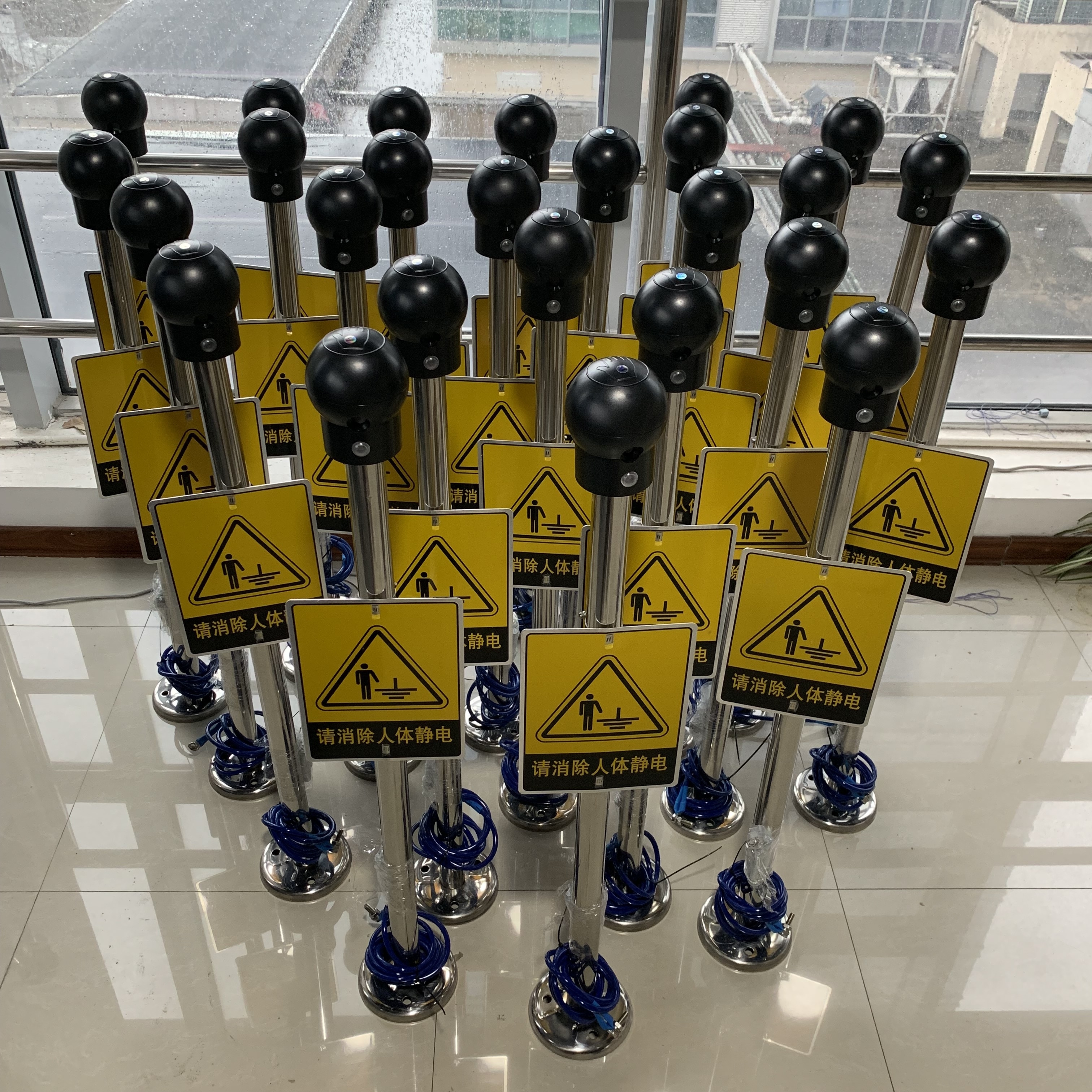 as6608声光人体静电释放器触摸式静电消除器