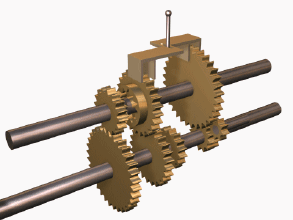 设椭圆齿轮旋转一周排出的体积量q,单位时间椭圆齿轮旋转次数为n,则在